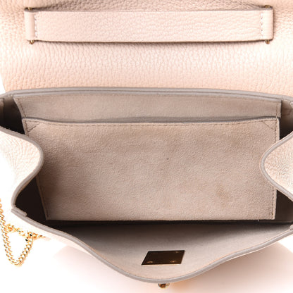 Chloe Grained Lambskin Drew Shoulder Bag Cement Pink 4 of 4