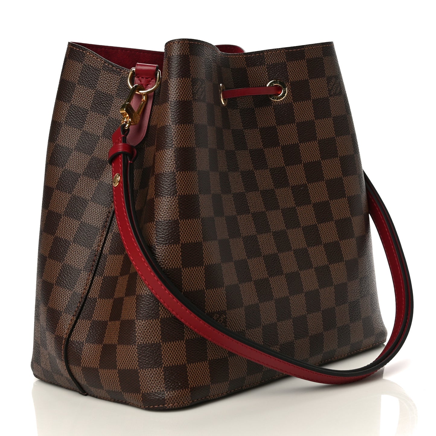 Damier Ebene Neonoe MM Cherry Berry