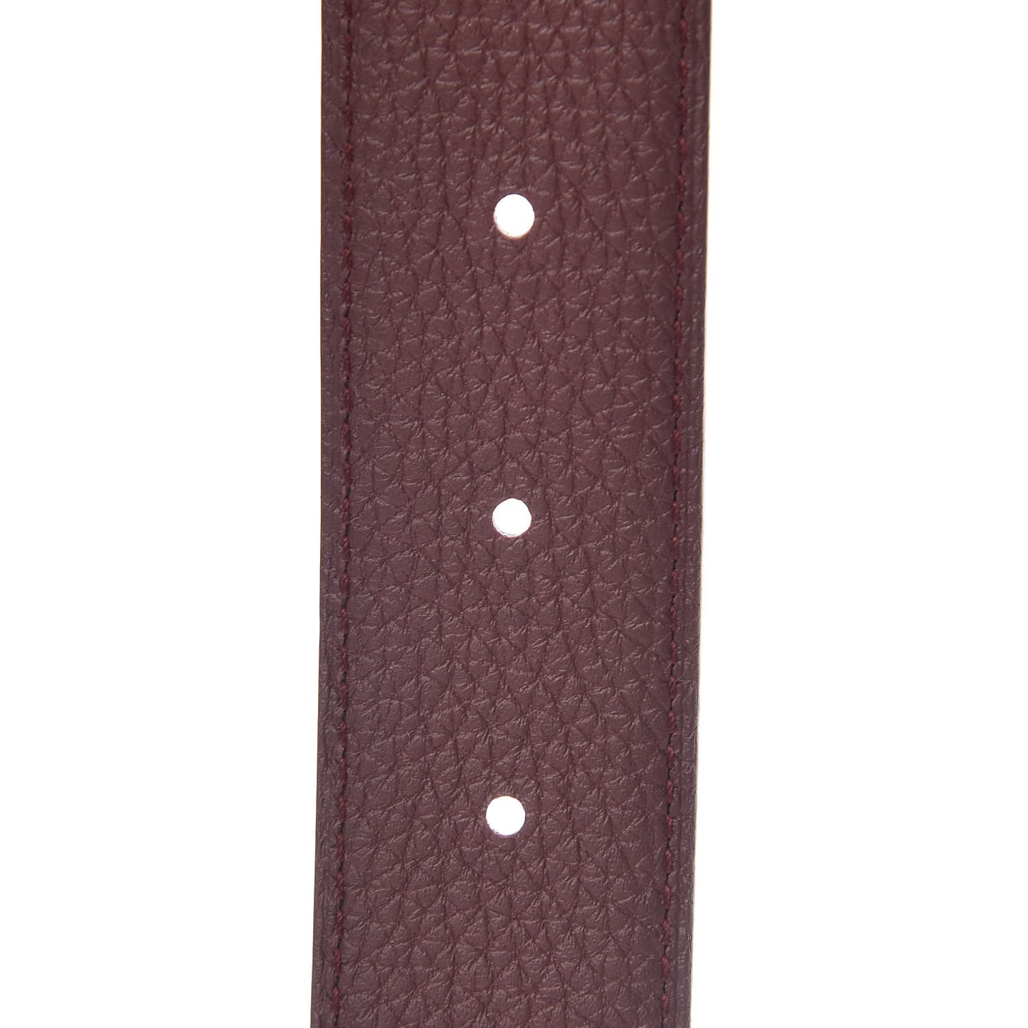 Box Togo 32mm Guilloche H Belt 85 Black Bordeaux
