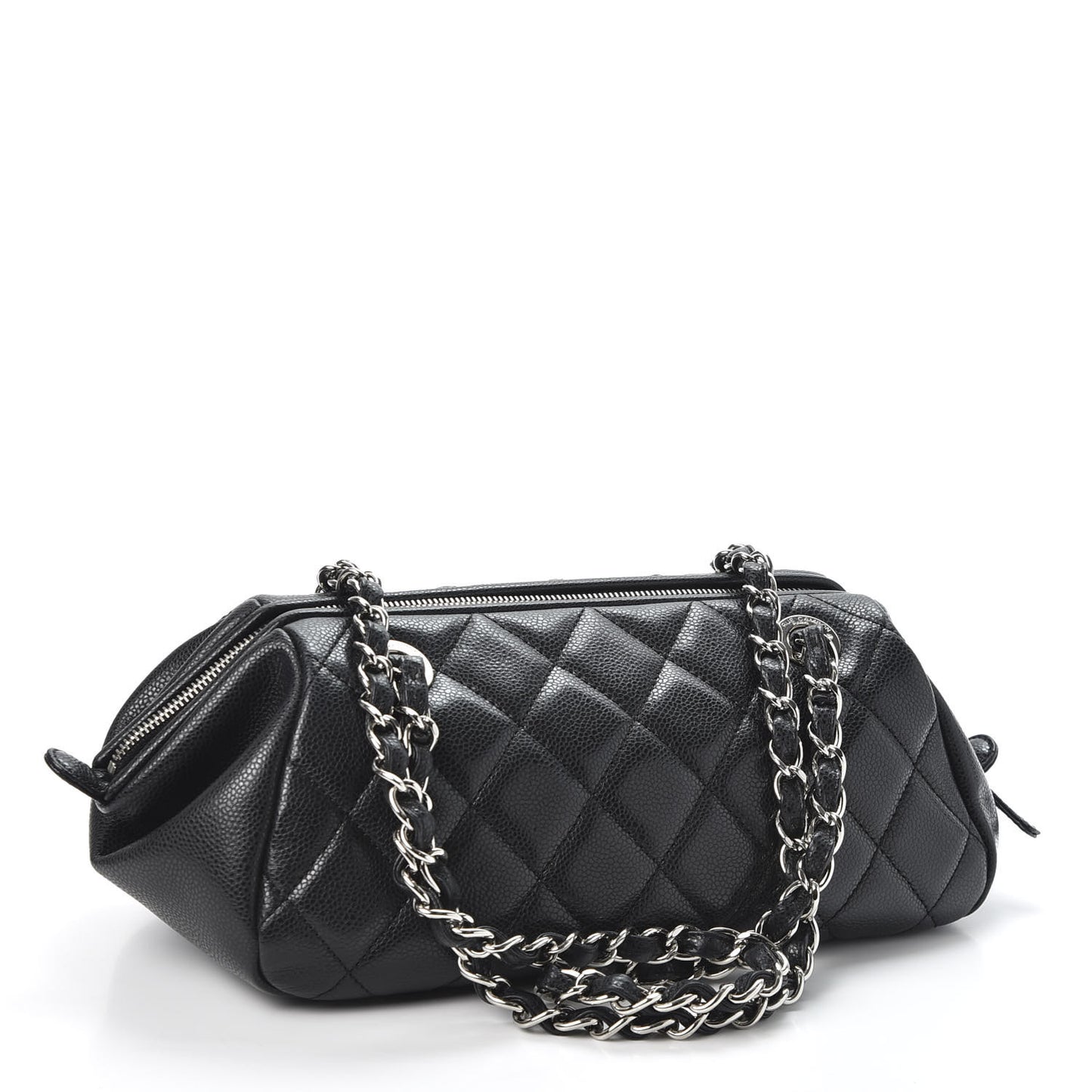 Caviar Quilted Timeless CC Shoulder Bag Black