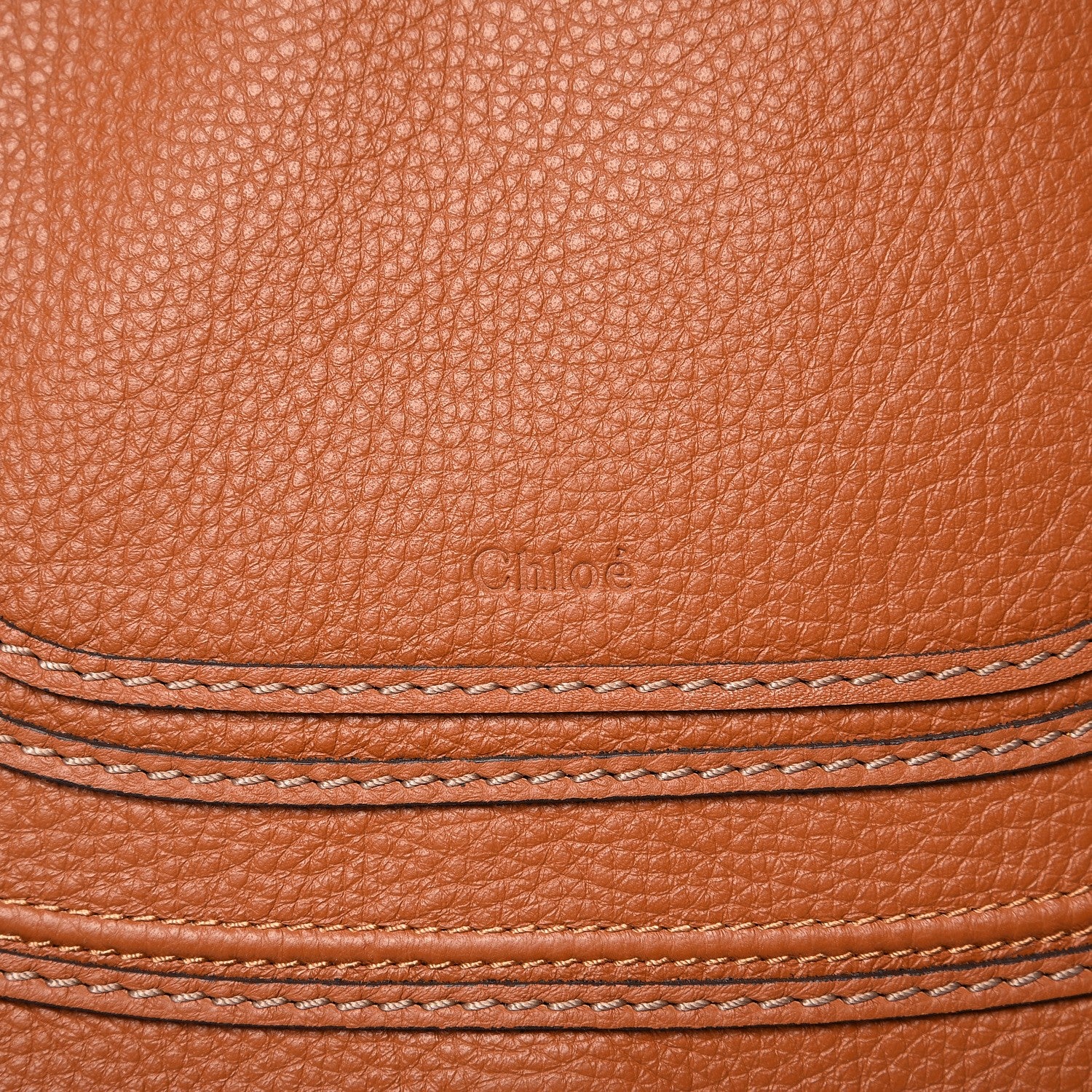 Chloe Calfskin Medium Marcie Satchel Tan 9 of 9