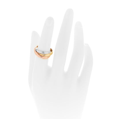 Cartier 18K Pink Yellow White Gold Classic Les Must De Cartier Trinity Ring 54 6.75 2 of 6