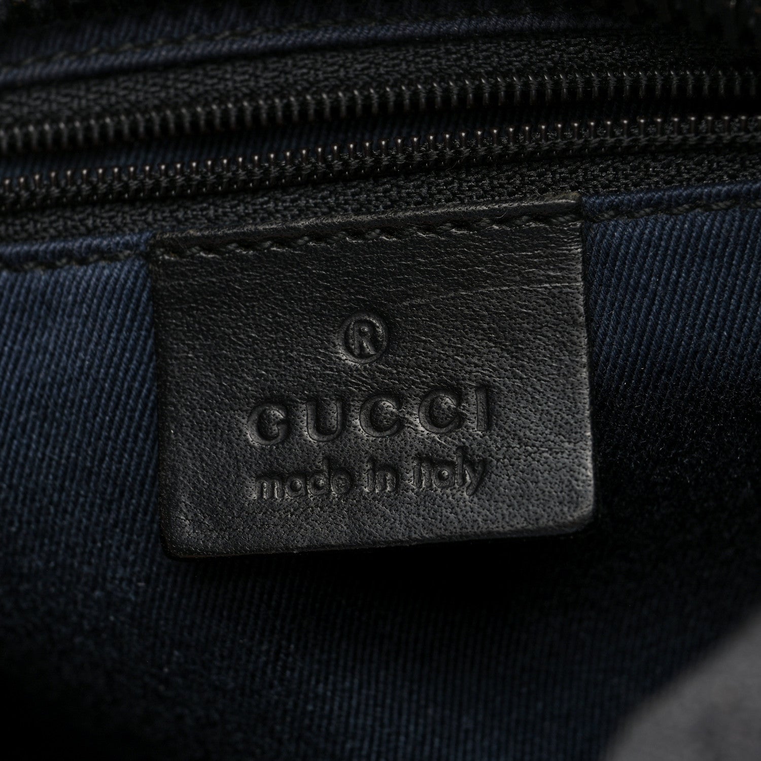 Gucci Denim Monogram Hobo Black 6 of 10