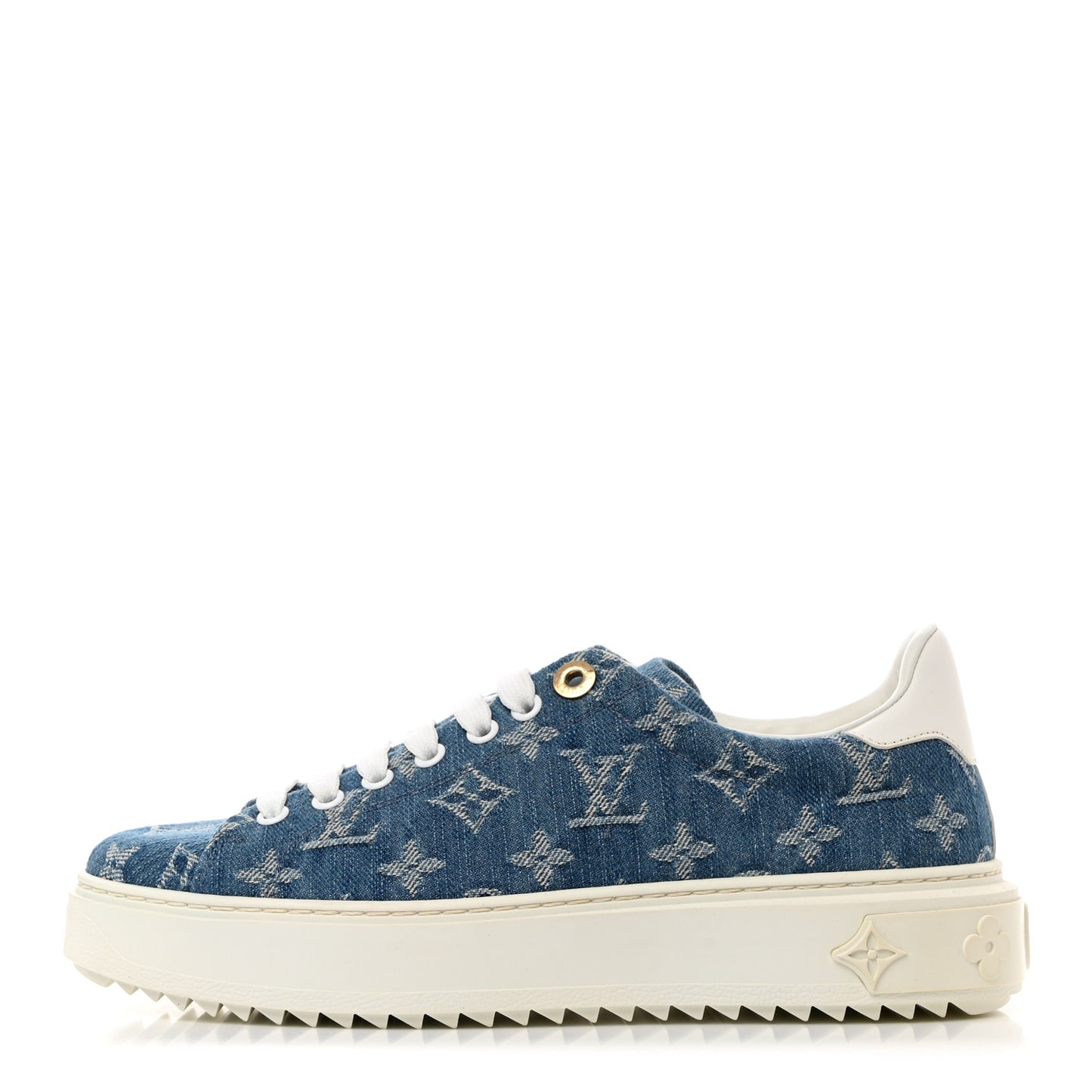 Denim Monogram Time Out Sneakers 38