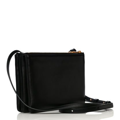 Celine Lambskin Small Trio Crossbody Bag Black 3 of 10