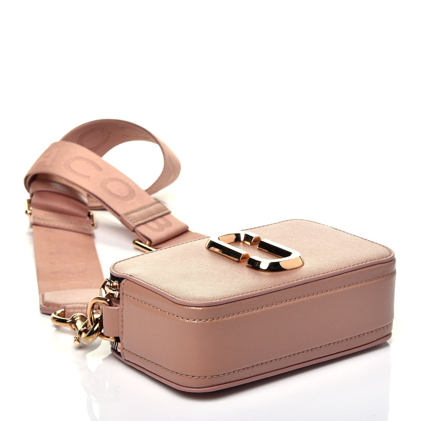 Saffiano Small Snapshot Camera Bag Sunkissed