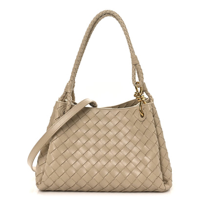 Bottega Veneta Nappa Intrecciato Medium Parachute Shoulder Bag Tufo 1 of 9
