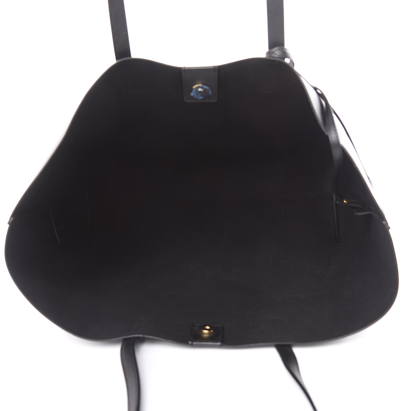 Calfskin Large Shopping Tote Black