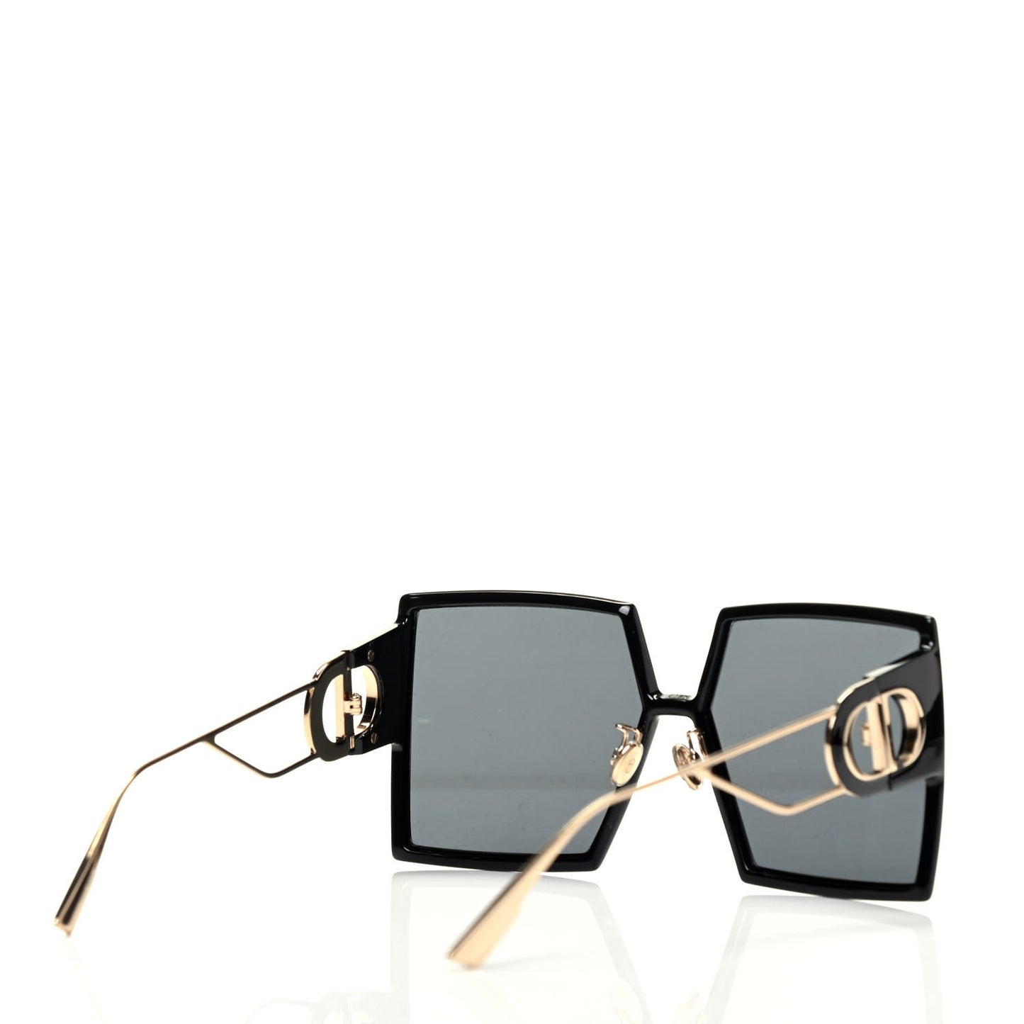 Square 30 Montaigne Sunglasses Black