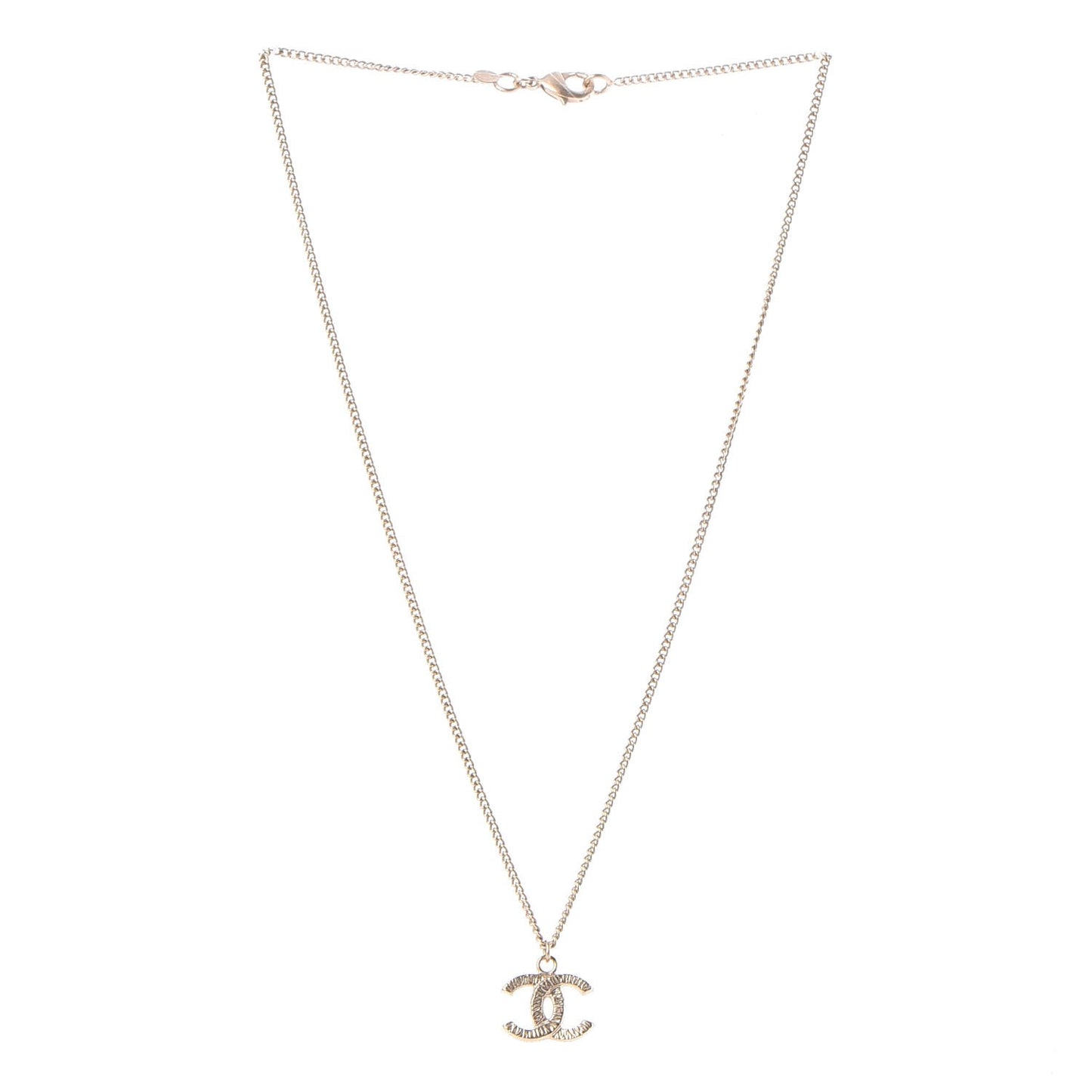 CC Pendant Necklace Gold