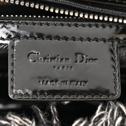 Christian Dior Denim Fringe Medium Lady Dior Grey 6 of 11