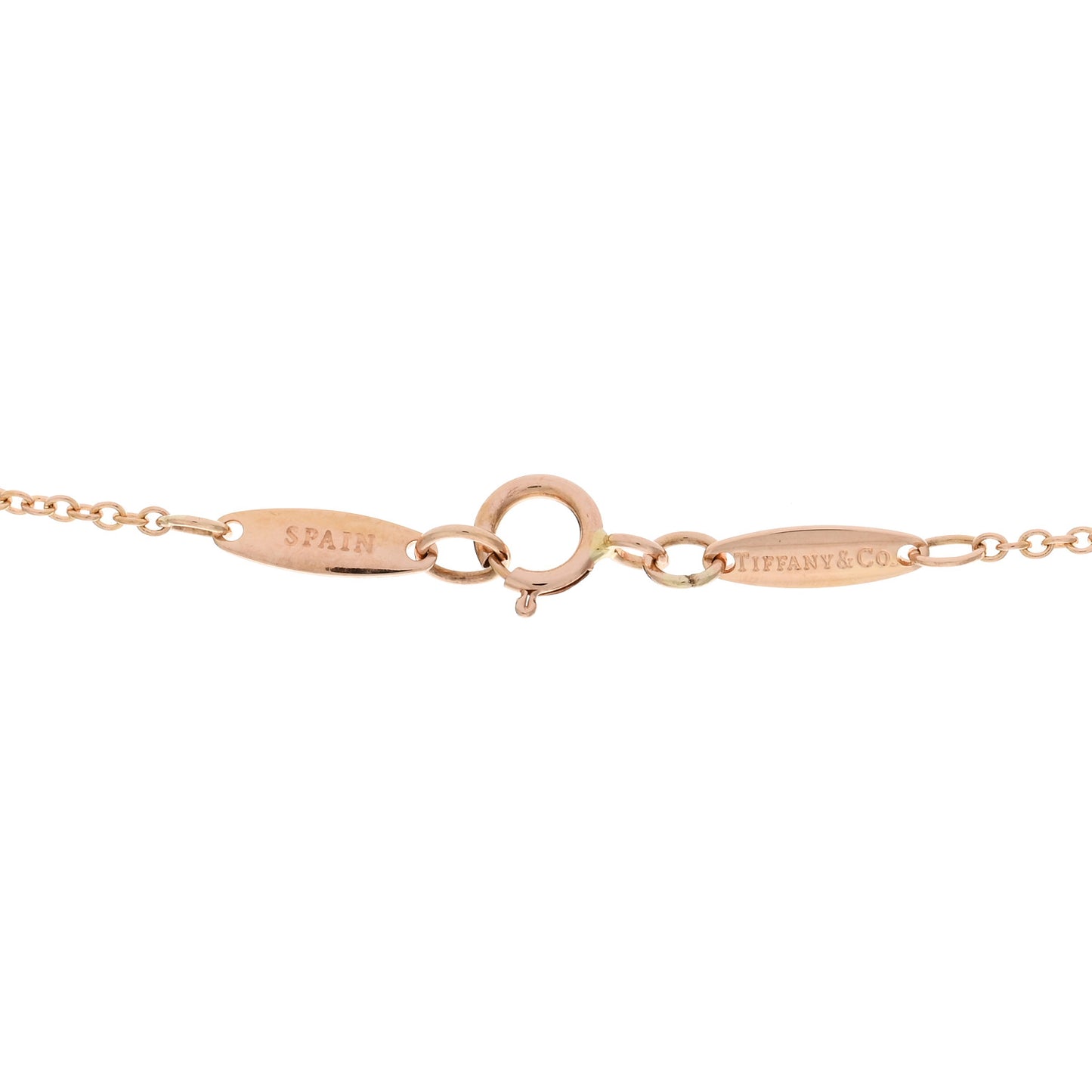 18K Rose Gold 12mm Elsa Peretti Teardrop Pendant Necklace