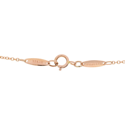 Tiffany 18K Rose Gold 12mm Elsa Peretti Teardrop Pendant Necklace 3 of 3