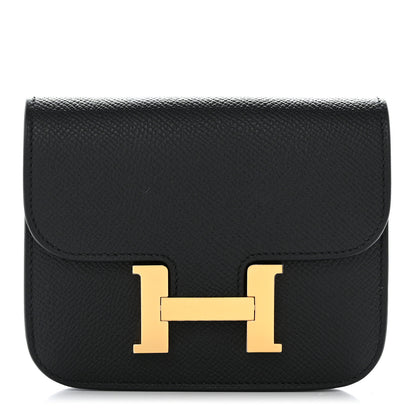 Hermes Epsom Constance Slim Wallet Black 1 of 10
