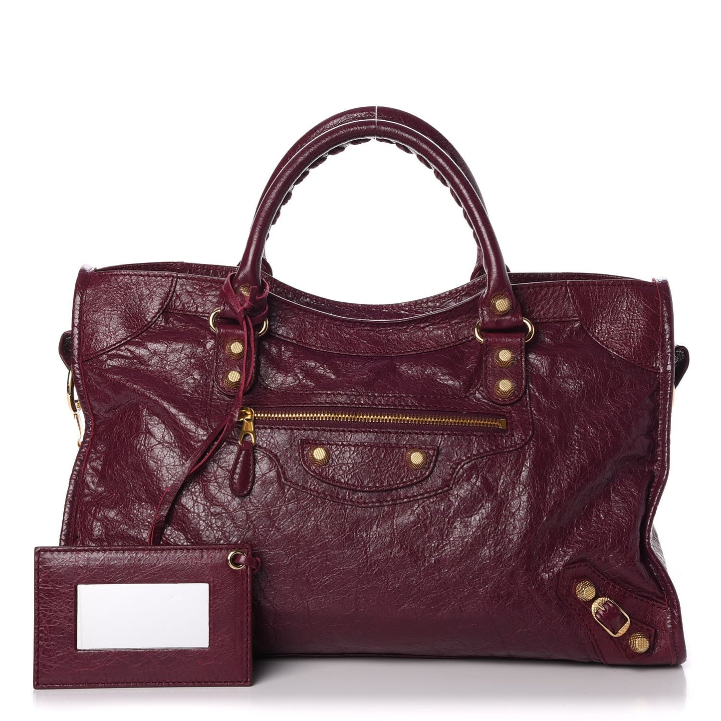 Agneau Giant 12 Gold Hardware City Violet Prune