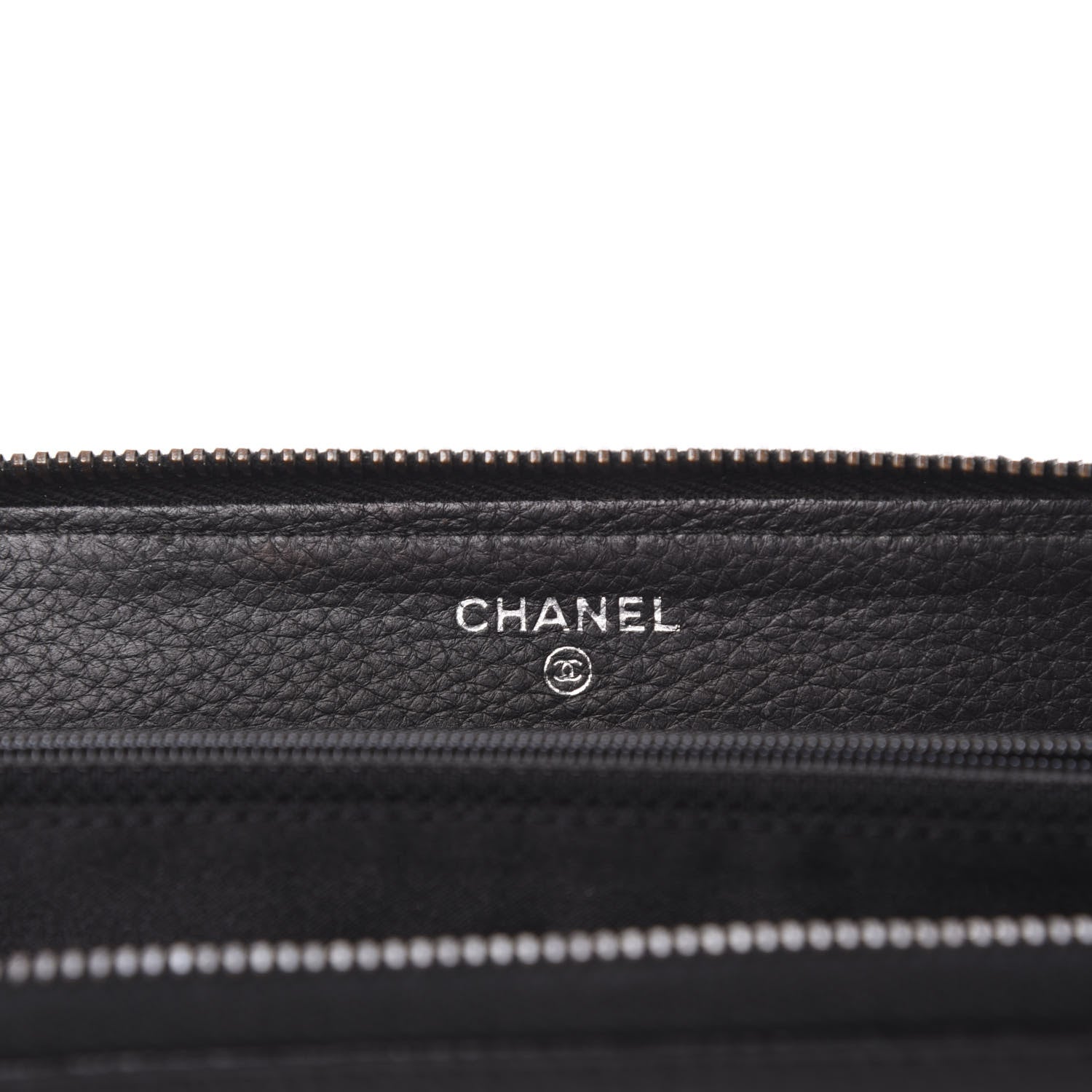 Chanel Calfskin Large Timeless Zip Around Wallet Black 7 of 11