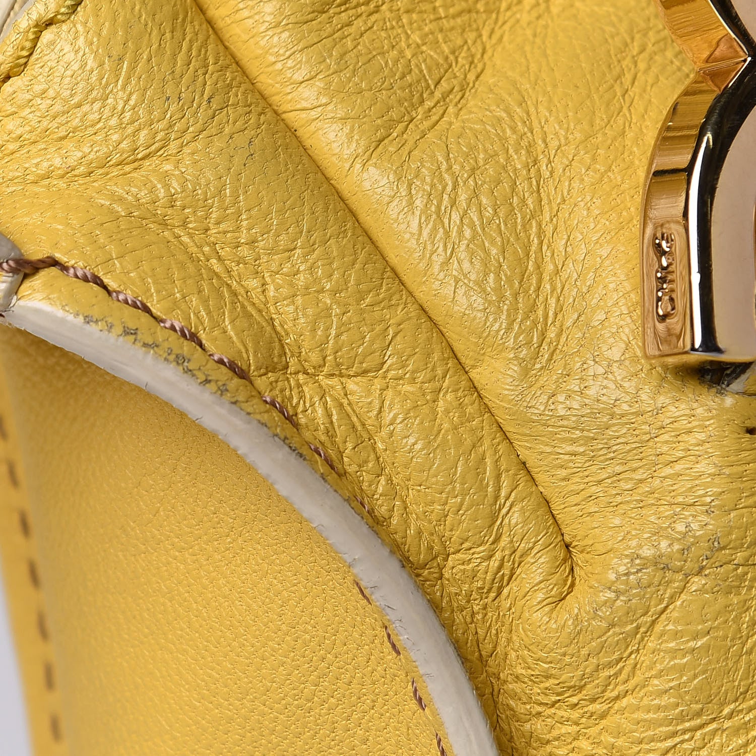 Chloe Calfskin Medium Marcie Lock Satchel Mimosa 15 of 17