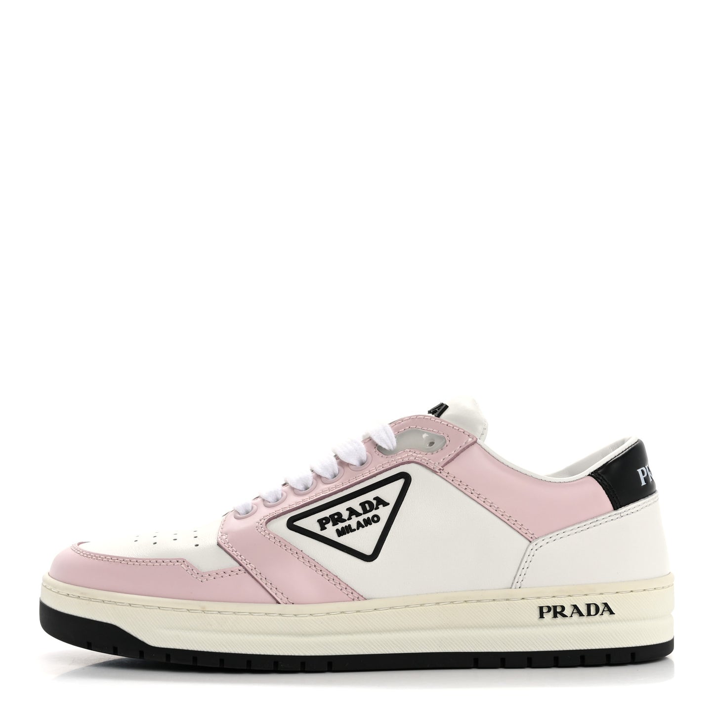 Vitello Sport Spazzolato Rois Rubber Triangle Logo Perforated Womens District Low Top 30mm Sneakers 36 White Alabastro