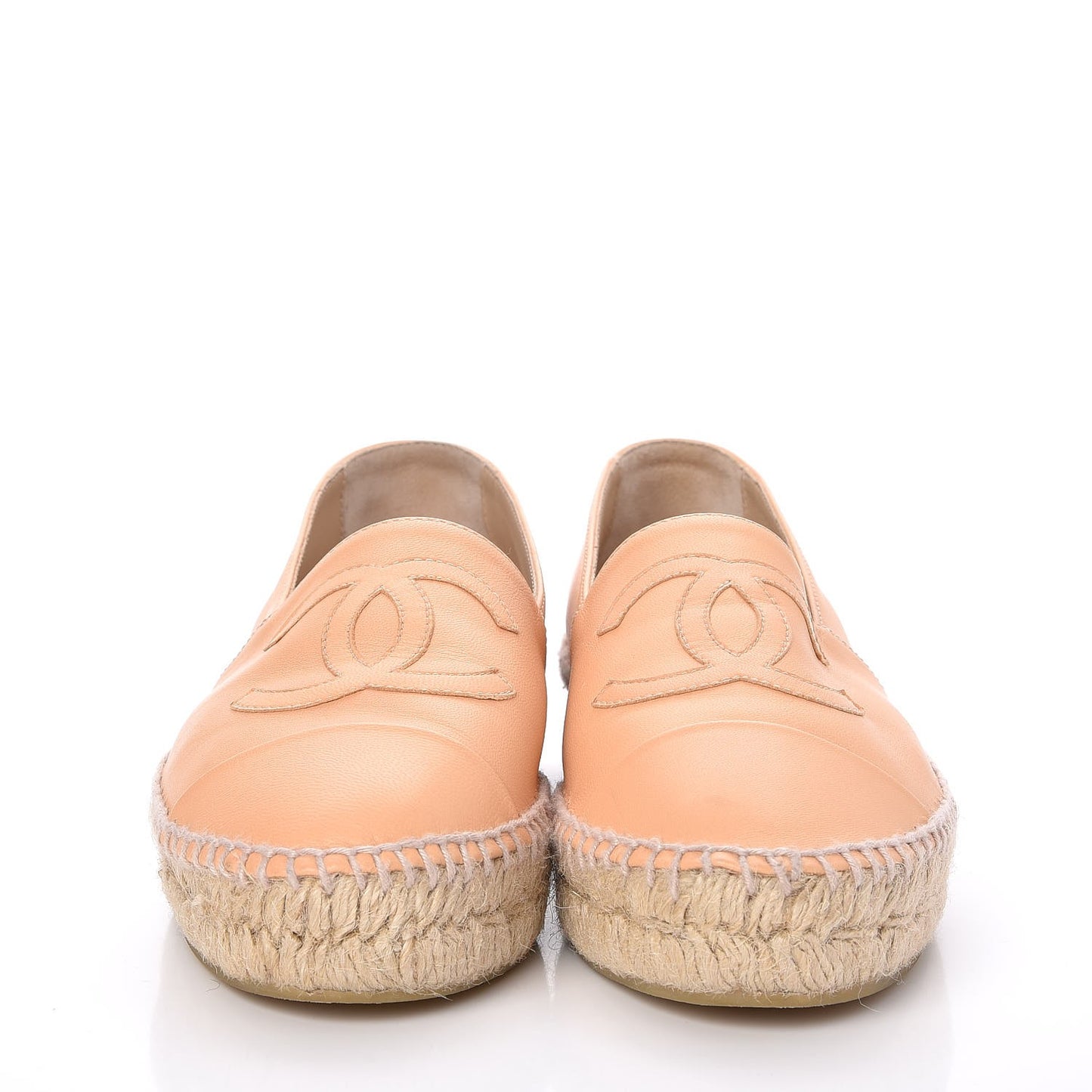 Lambskin CC Espadrilles 36 Nude