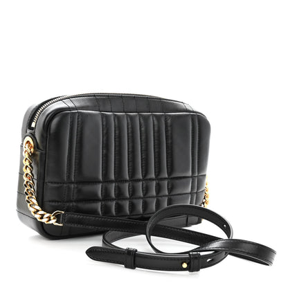 Burberry Calfskin Quilted Small Lola Camera Bag Black 3 of 9