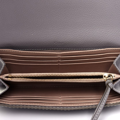 Chloe Calfskin Marcie Continental Flap Wallet Cashmere Grey 5 of 10