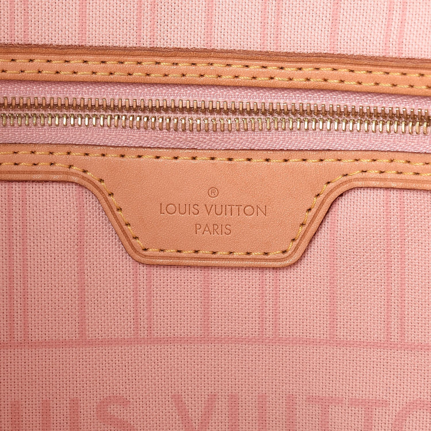 Louis Vuitton Damier Azur Neverfull MM Rose Ballerine 6 of 13