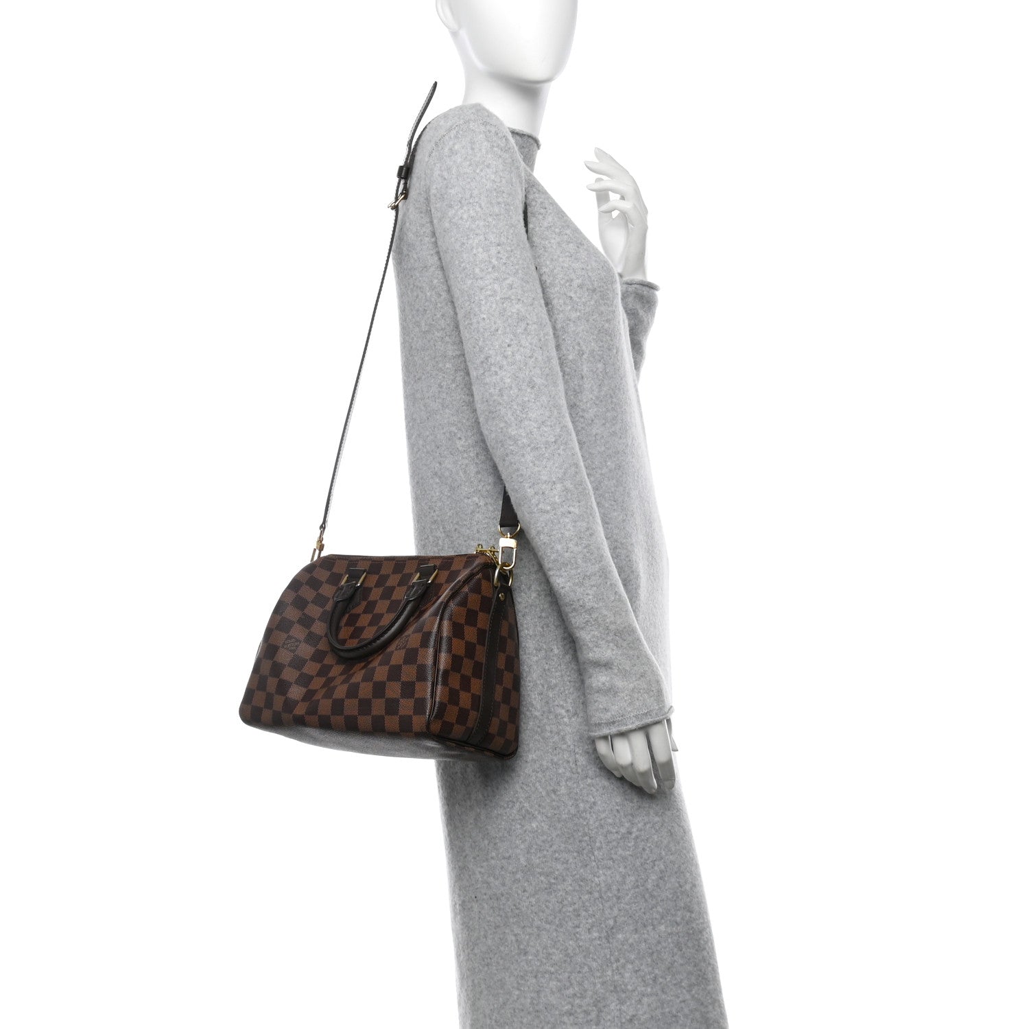 Louis Vuitton Damier Ebene Speedy Bandouliere 25 2 of 10