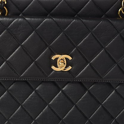 Chanel Lambskin Quilted Shoulder Bag Black 16 of 16