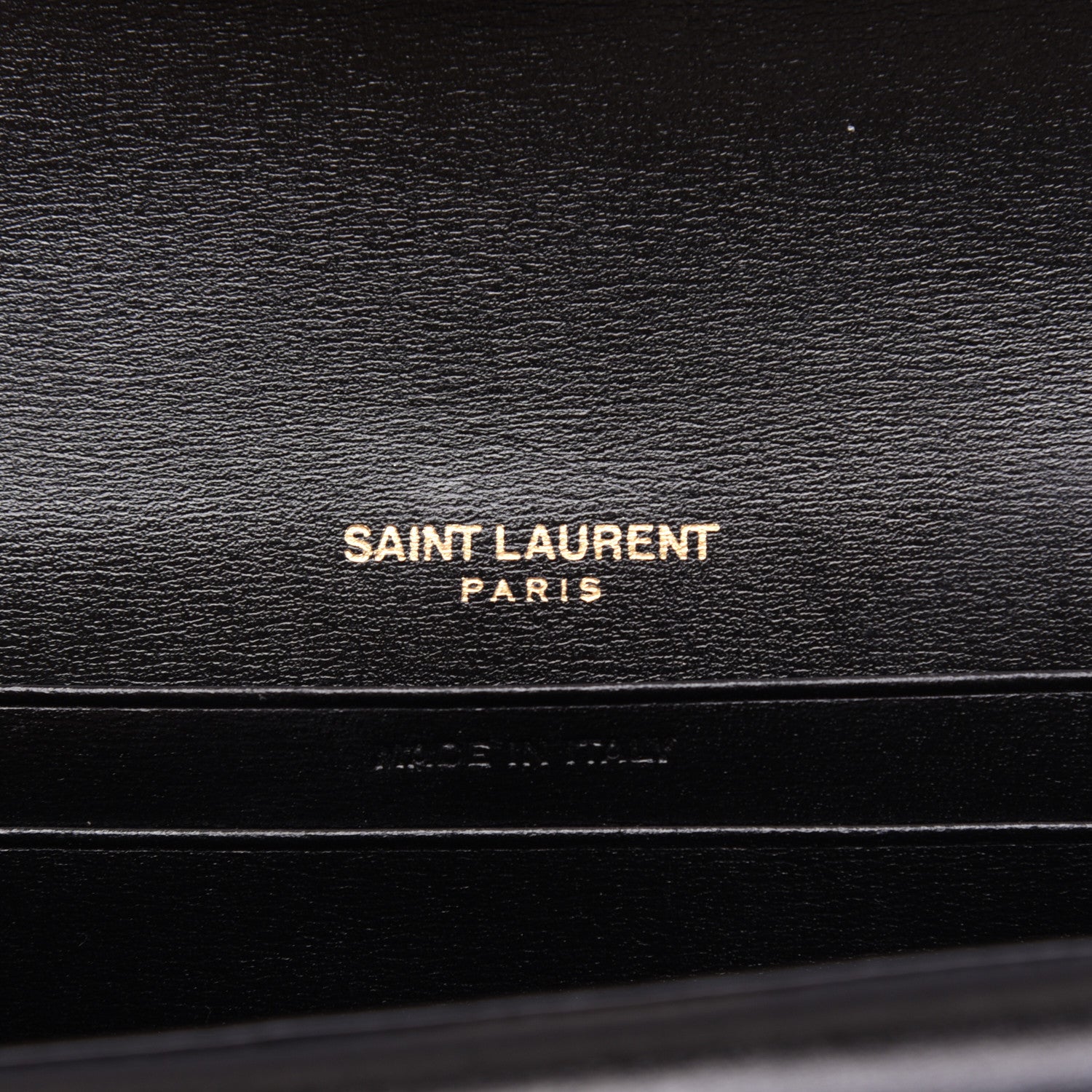 Saint Laurent Smooth Calfskin Monogram Small Sulpice Wallet Black 8 of 13