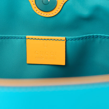 Gucci Calfskin Childrens Rainbow Tote Blue 6 of 10