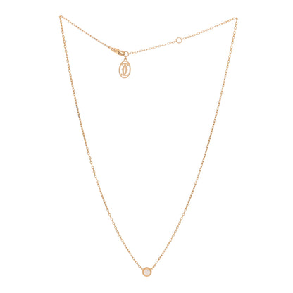 Cartier 18K Yellow Gold Diamond LM D'Amour Pendant Necklace 3 of 6