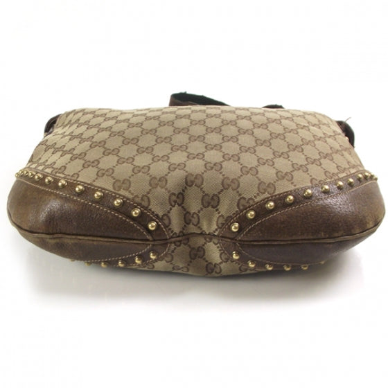 Gucci Monogram Studded Hobo 4 of 12