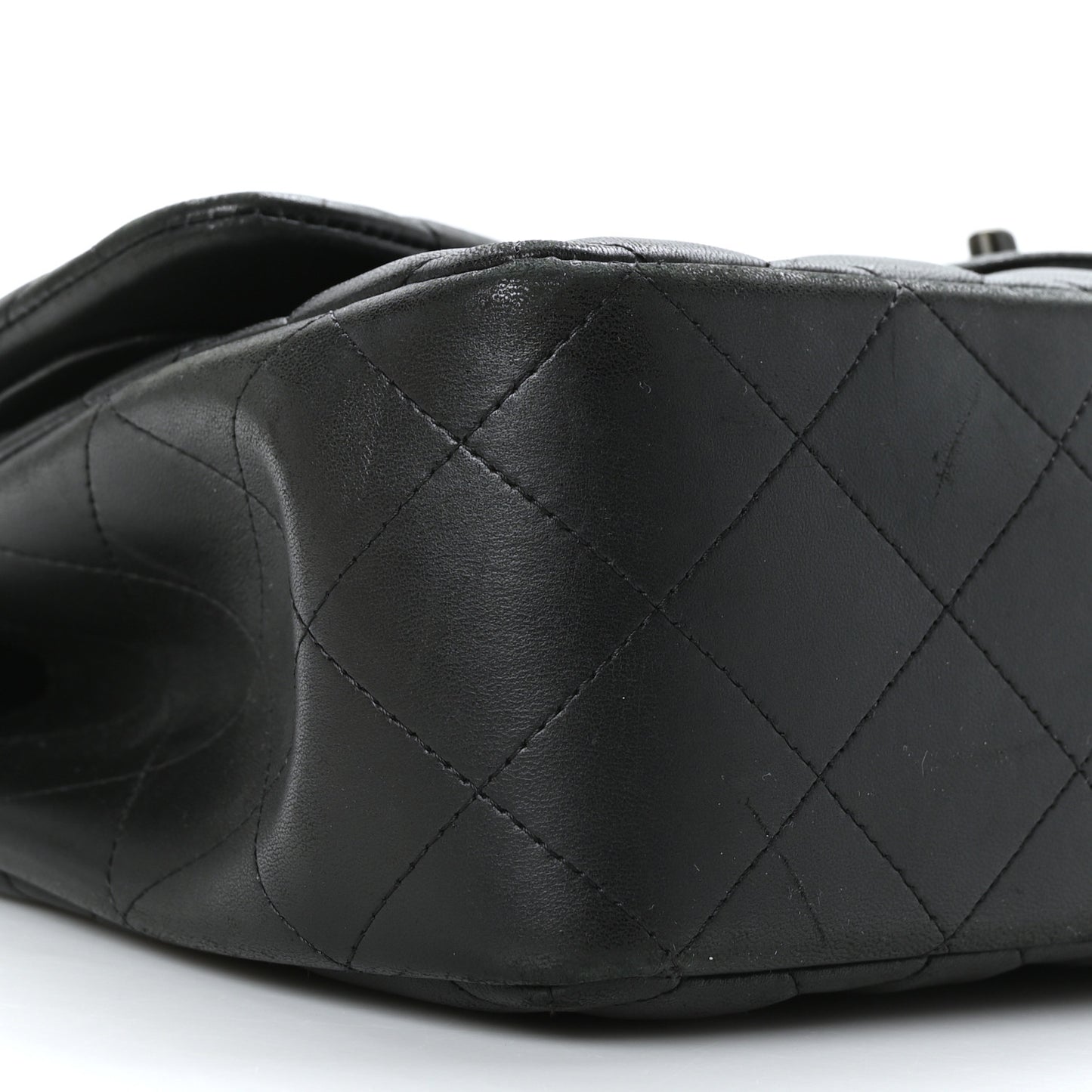 Lambskin Quilted Jumbo Double Flap So Black