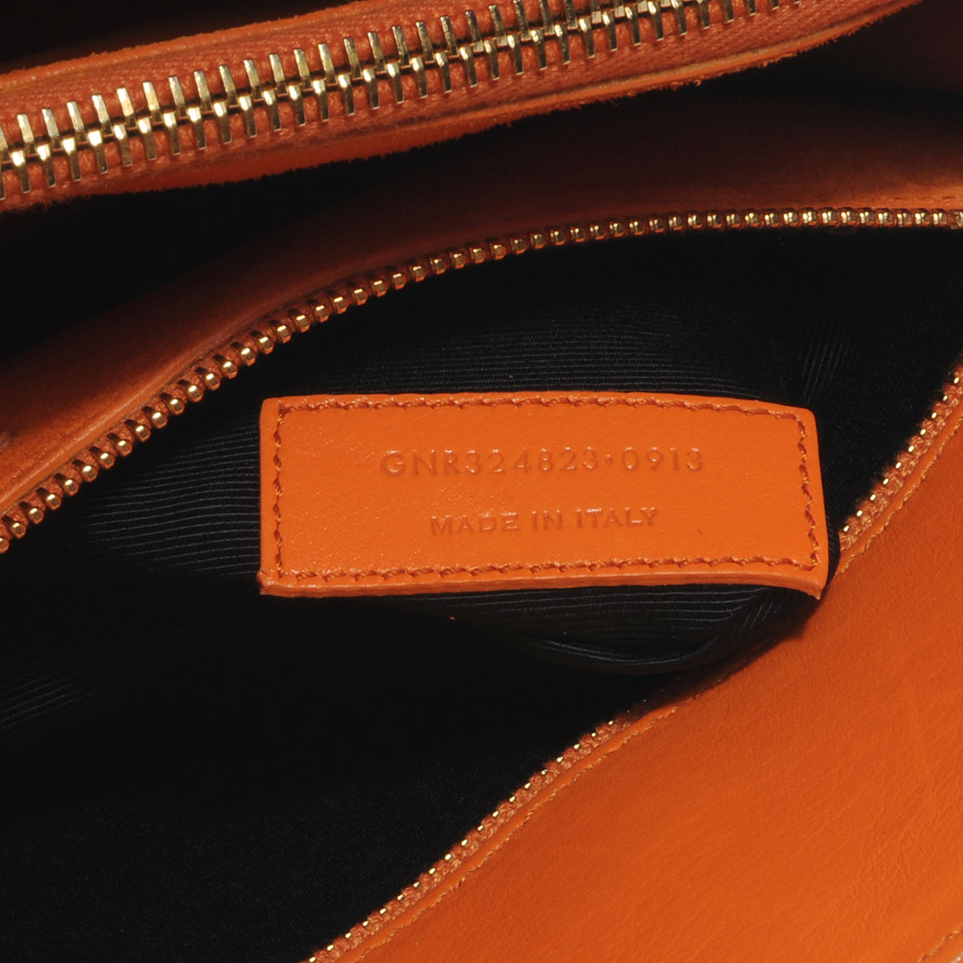 Leather Small Sac de Jour Orange