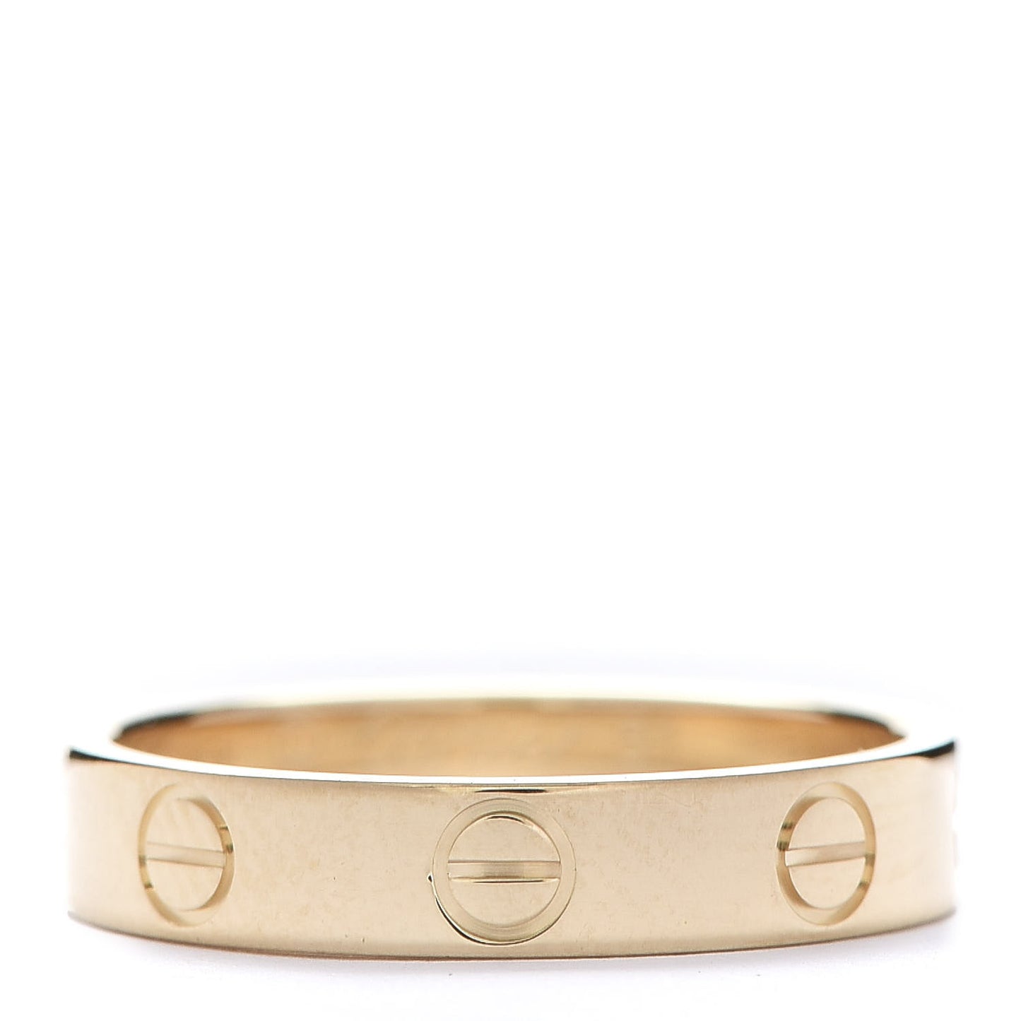 18K Yellow Gold 3.5mm LOVE Wedding Band Ring 51 5.75