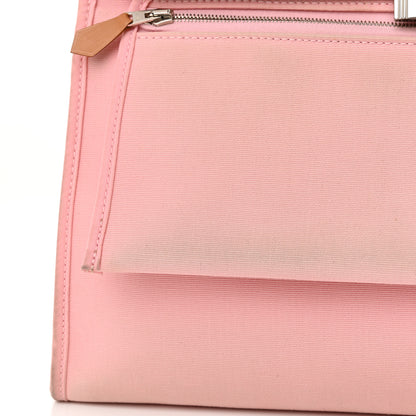 Hermes Vache Hunter Toile Herbag Zip 31 PM Rose Sakura 14 of 17