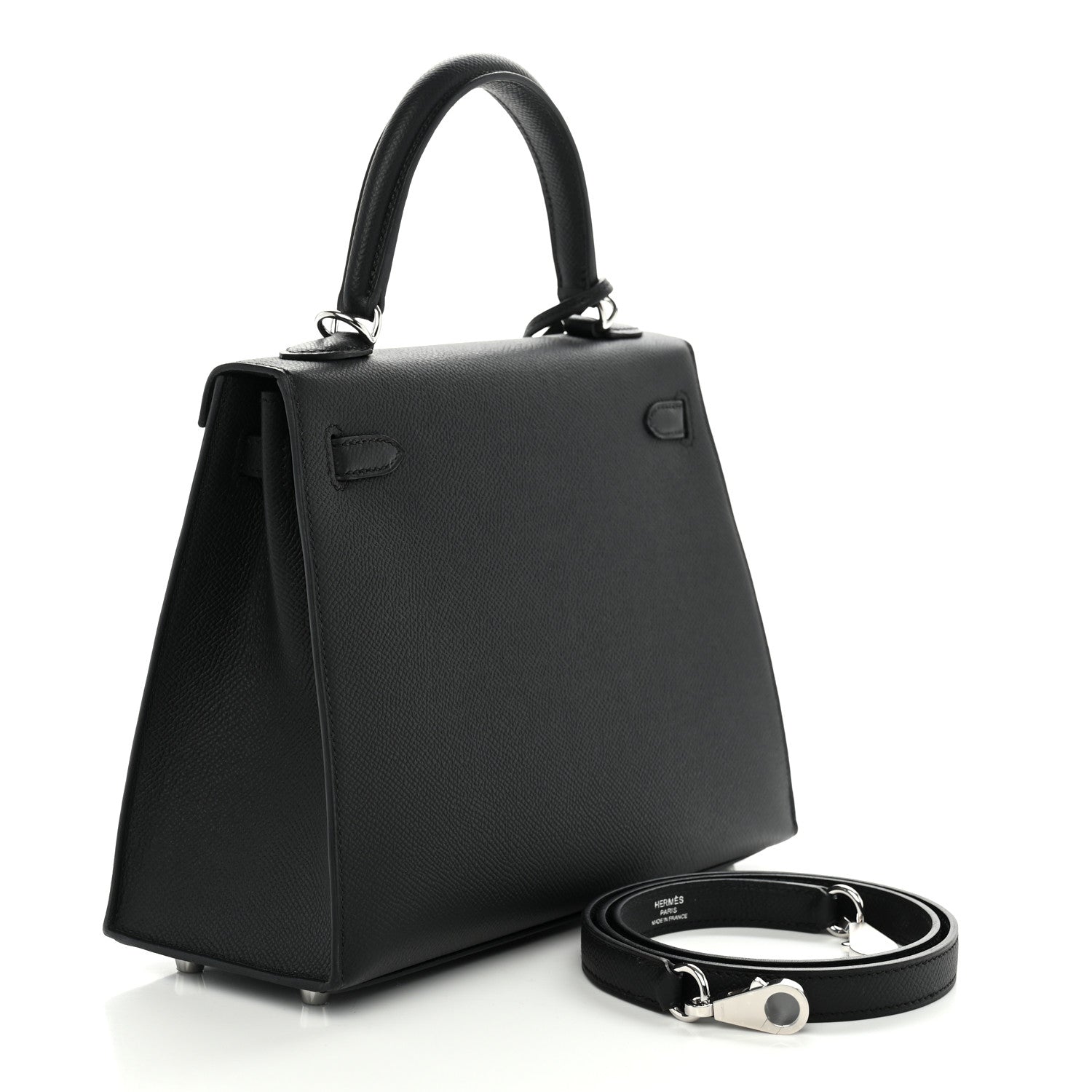 Hermes Epsom Kelly Sellier 25 Black 3 of 11