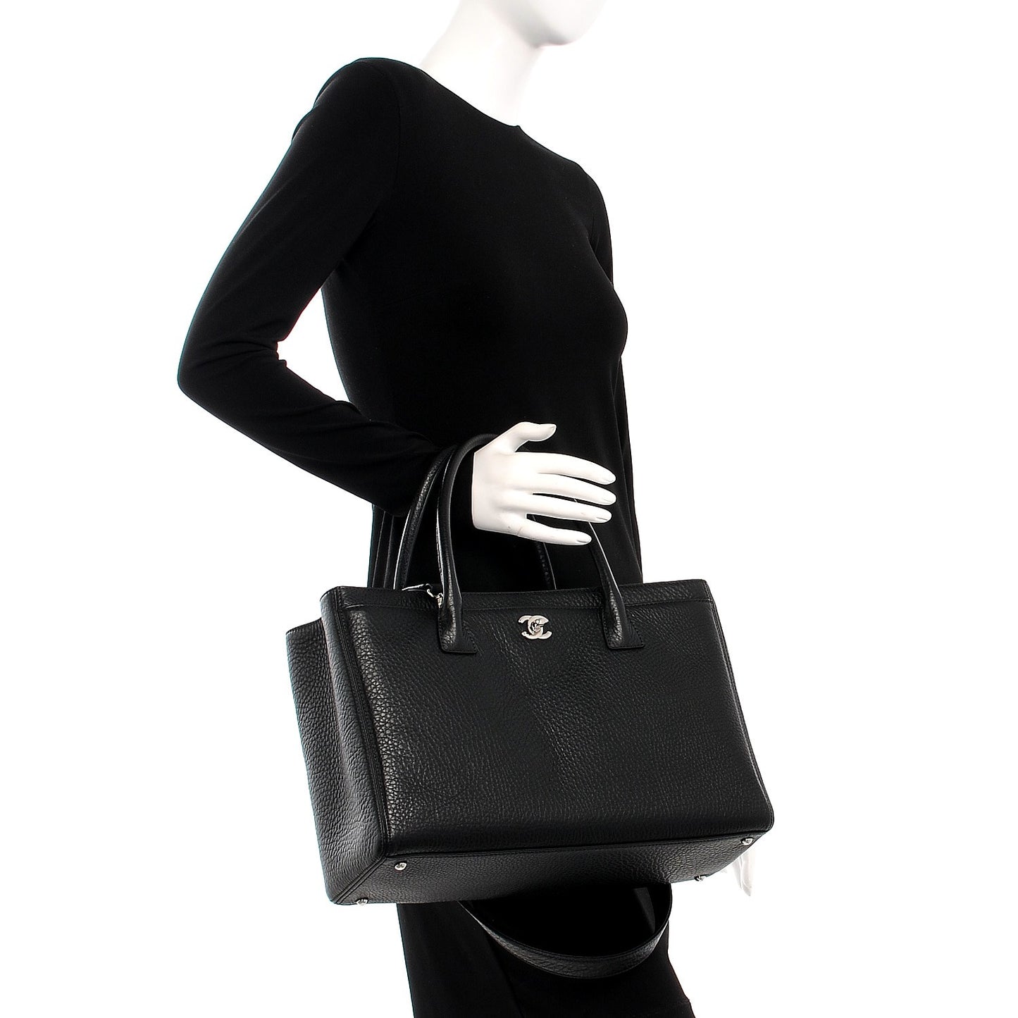 Deerskin Cerf Executive Shopper Tote Black