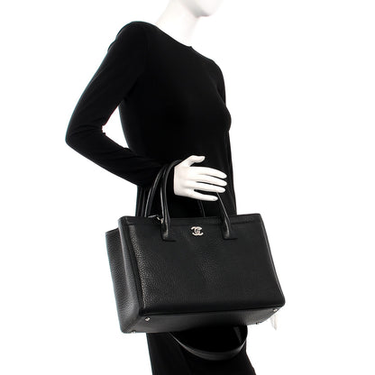 Chanel Deerskin Cerf Executive Shopper Tote Black 3 of 10
