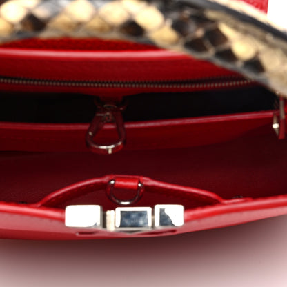 Louis Vuitton Taurillon Snakeskin Capucines BB Rubis 5 of 9
