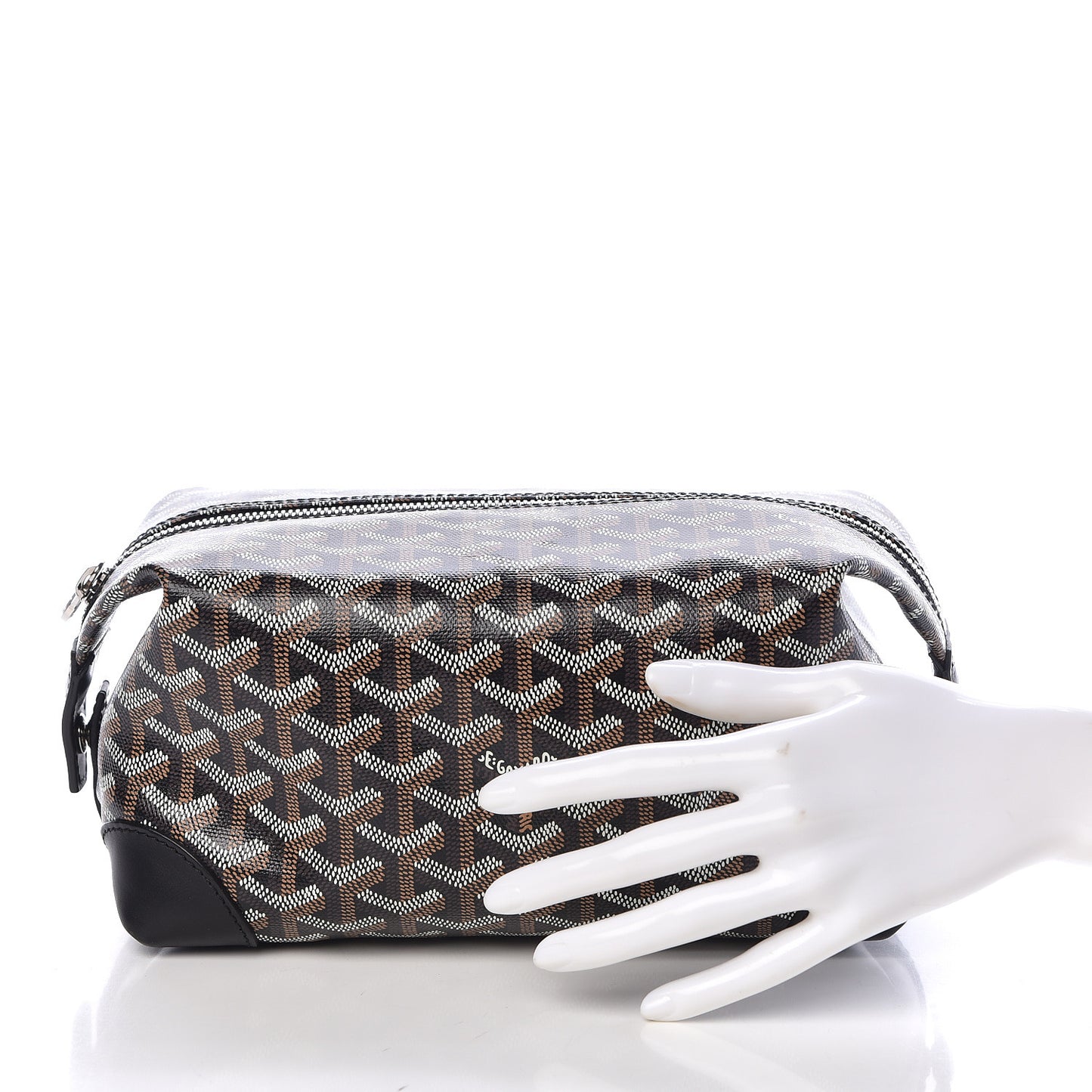 Goyardine Boeing 25 Trousse de Toilette Black