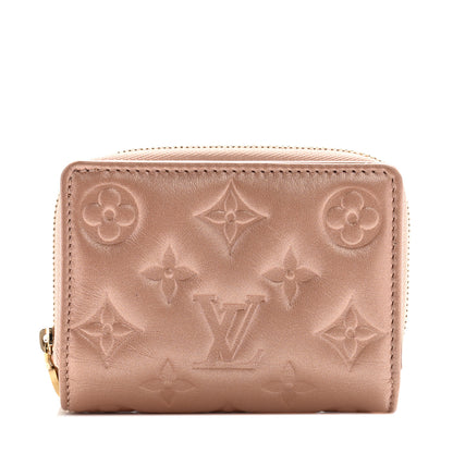 Louis Vuitton Metallic Lambskin Embossed Monogram Lou Coussin Wallet  Rose Gold 1 of 10