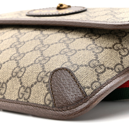 Gucci GG Supreme Monogram Neo Vintage Web Belt Bag Brown 9 of 10