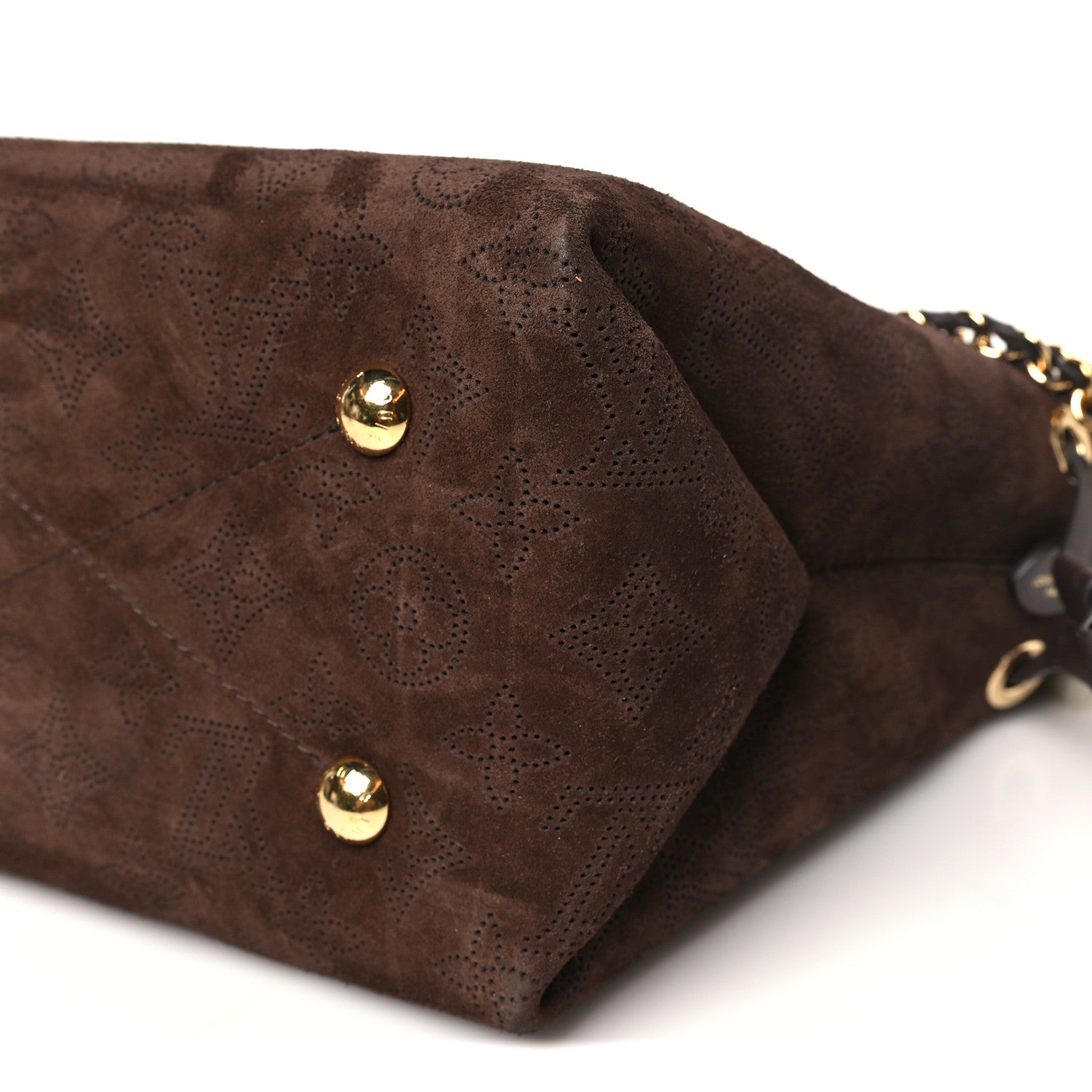 Louis Vuitton Suede Mahina Shearling Cozygram Bella Chocolate 10 of 10