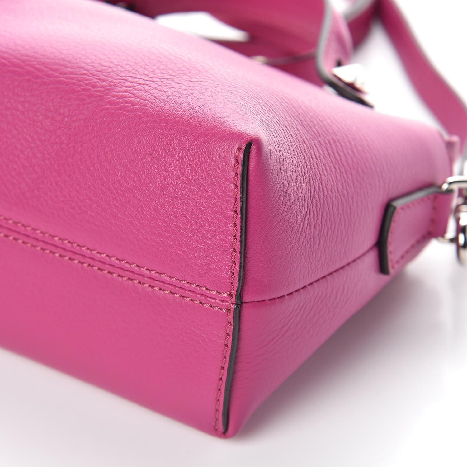 Fendi Vitello Dolce Mini By The Way Boston Bag Magenta 9 of 9