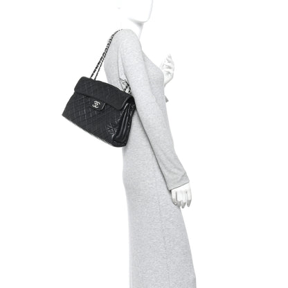 Chanel Lambskin Quilted Jumbo Chanel by 4 Flap Black 2 of 16