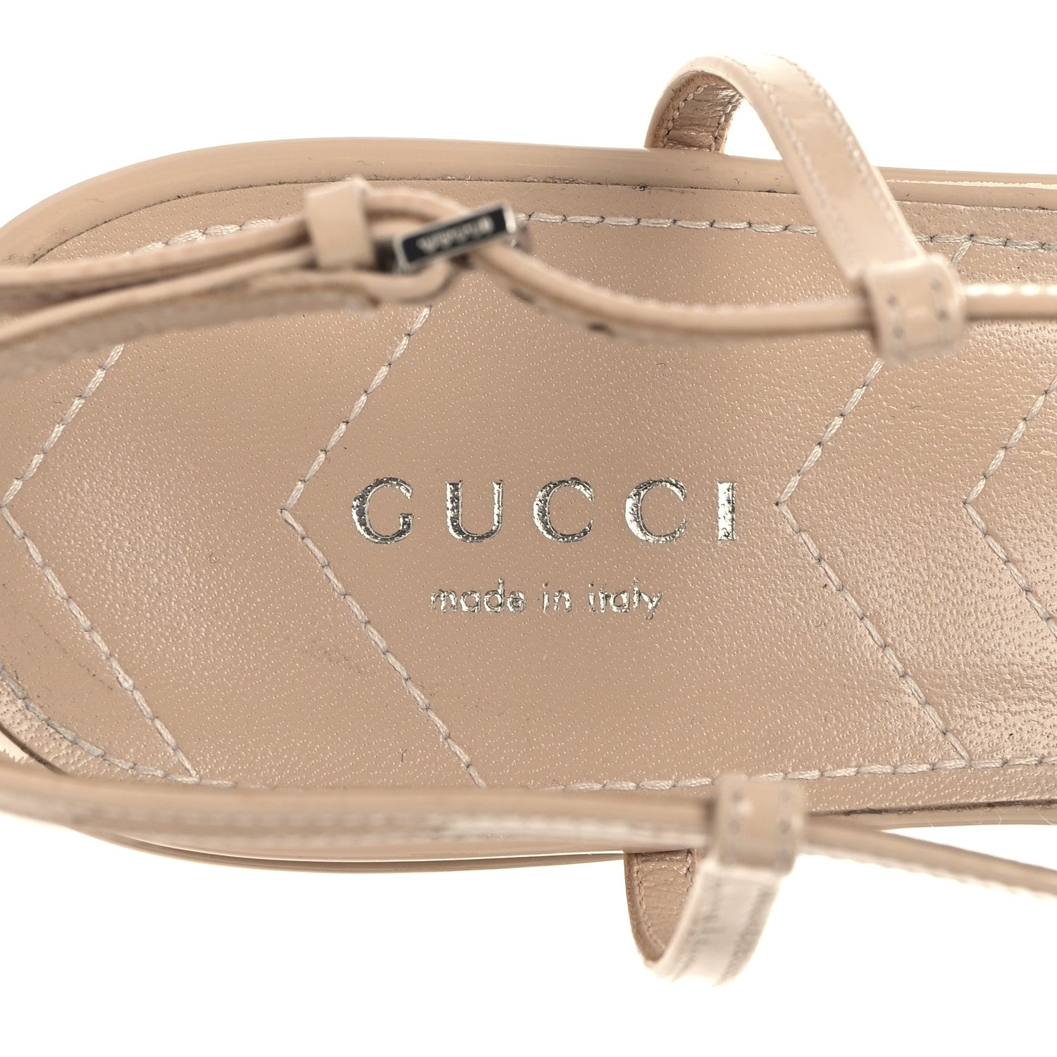Gucci Vernice Crystal Double G Ballet Flat 41 Skin Rose 8 of 9