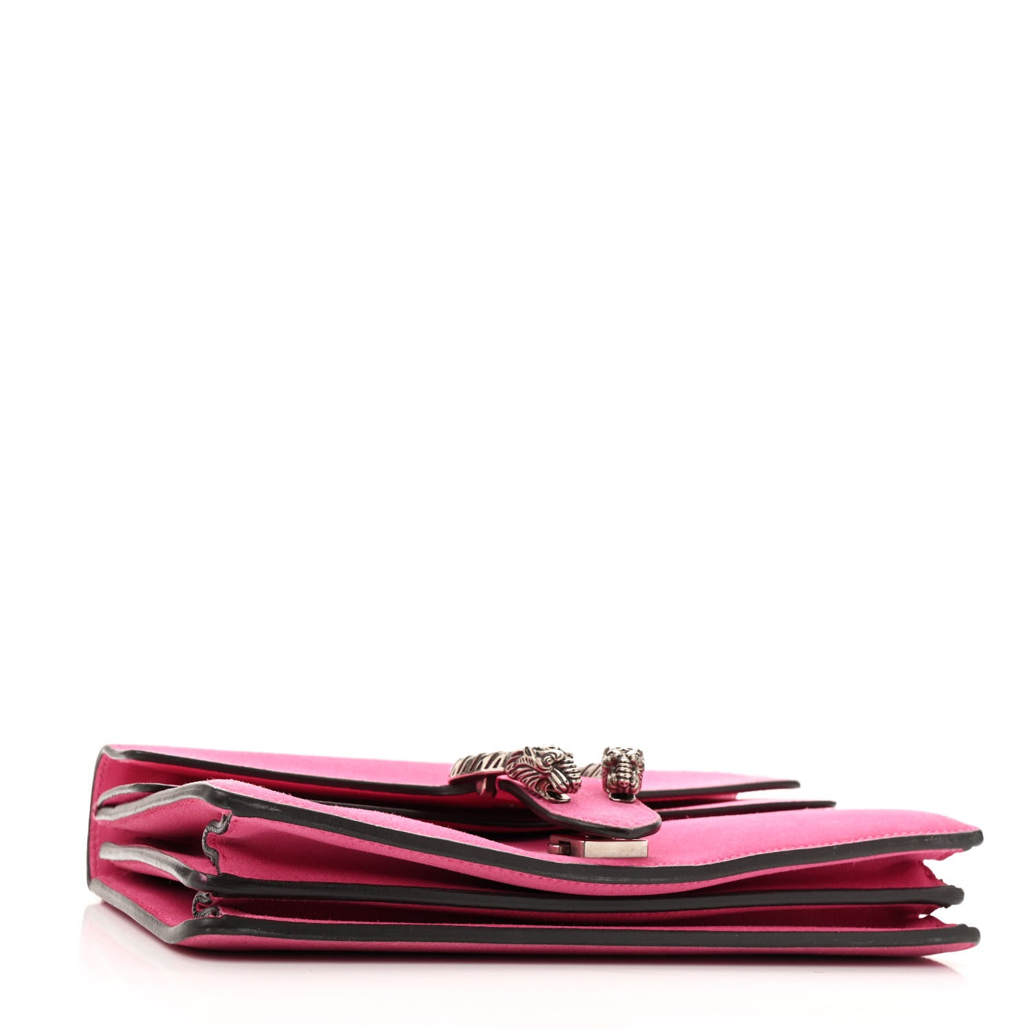 Gucci Suede Cudu Vitello Velvet Small Dionysus Shoulder Bag Pink Tropical Flower 4 of 16