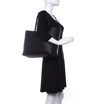 Saint Laurent Calfskin Large Shopping Tote Black 2 of 10