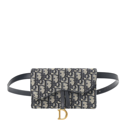 Christian Dior Oblique Saddle Belt Bag Blue 1 of 10